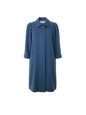 Saint Laurent Chesterfield Long Coat Hiyo Button Navy